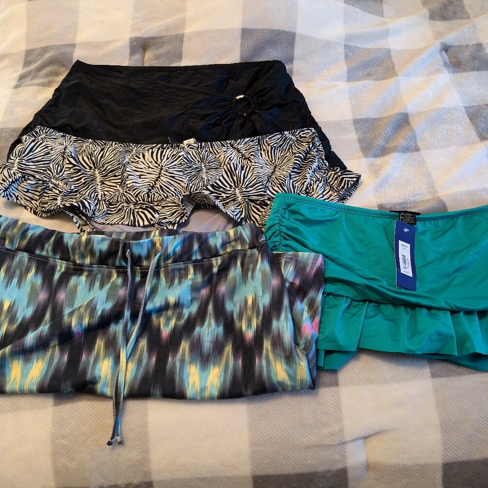 Women's bathing suit skirts